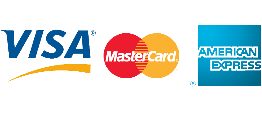 Aceptamos Visa, Mastercard y American Express